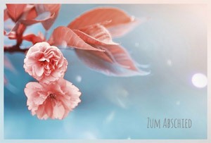 Doppelkarte - Zum Abschied